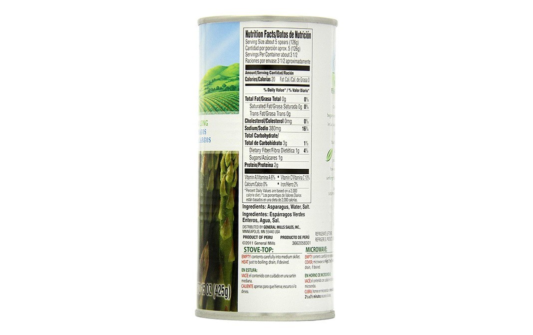 Green Giant Asparagus Spears    Container  425 grams